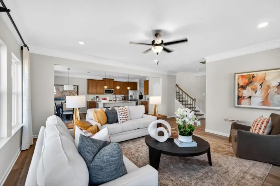 Furnished interior view inside a new home in Allen Manor, Hoschton (Image 21).
