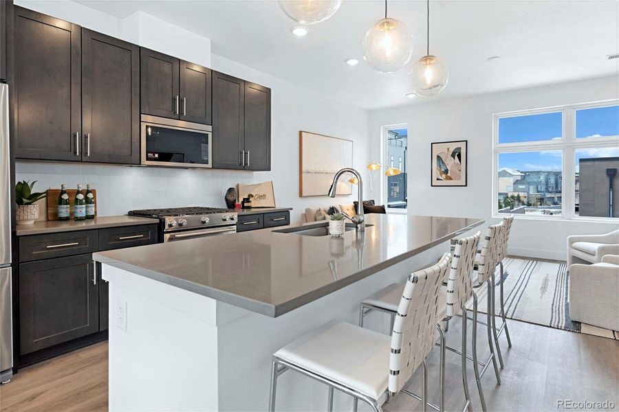 Furnished interior view inside a new home in , Denver (Image 15).