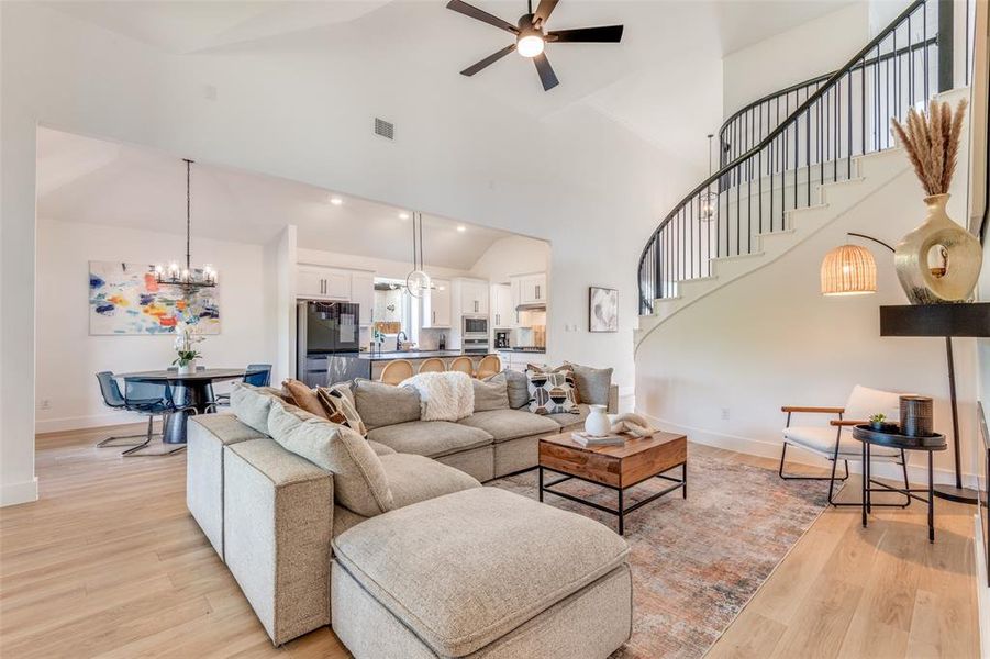 Furnished interior view inside a new home in , Fate (Image 10).