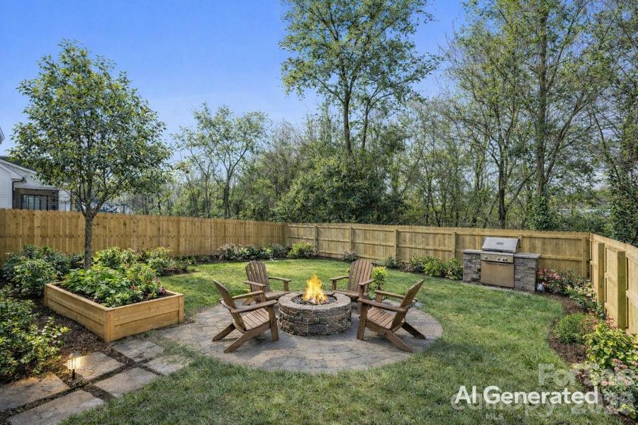 Exterior details and patio area of a home in , Charlotte (Image 26).