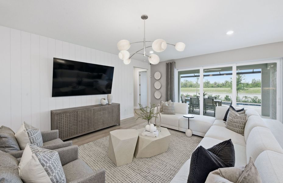 Representative furnished interior of a home built from the Stellar Grand by Del Webb in Del Webb Explore North River Ranch, Parrish (Image 6).