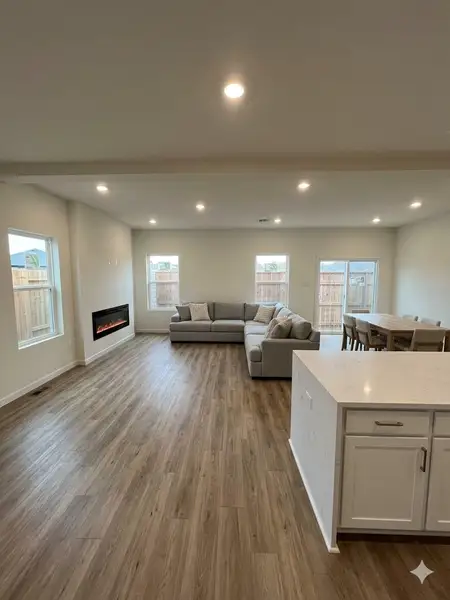 this is a rendering of the open concept of living / dinning area this is a rendering of the open concept of living / dinning area