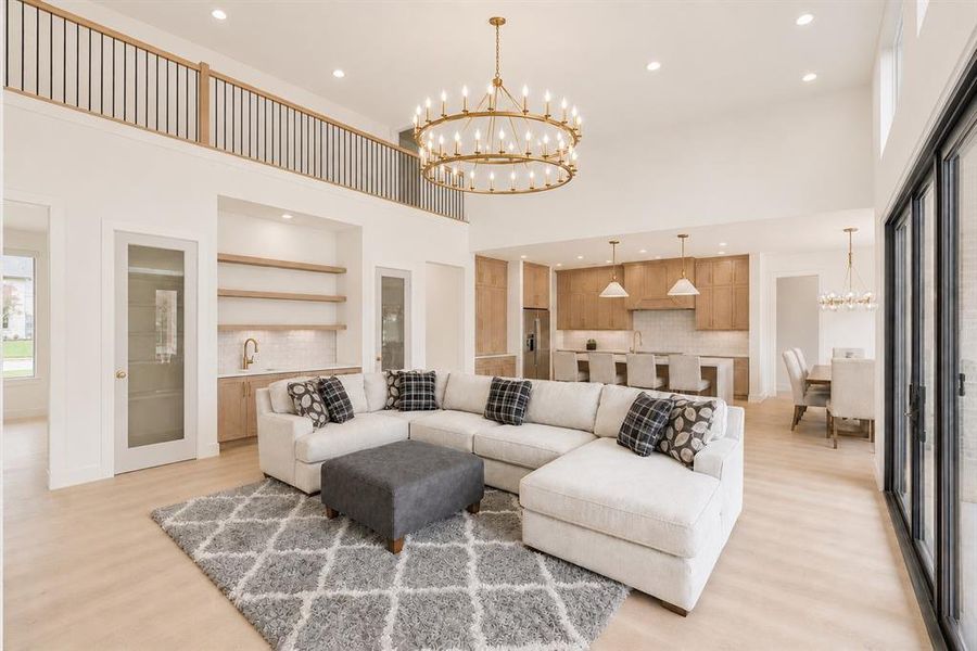 Furnished interior view inside a new home in , Aledo (Image 8).