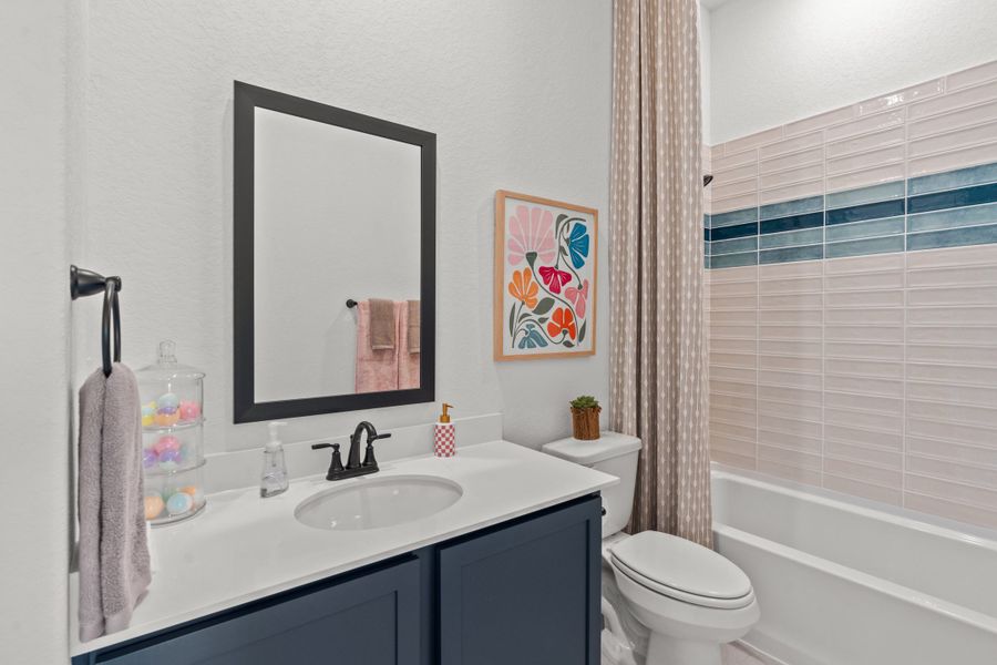Furnished interior view inside a new home in The Crossvine – Garden Homes, Schertz (Image 6).