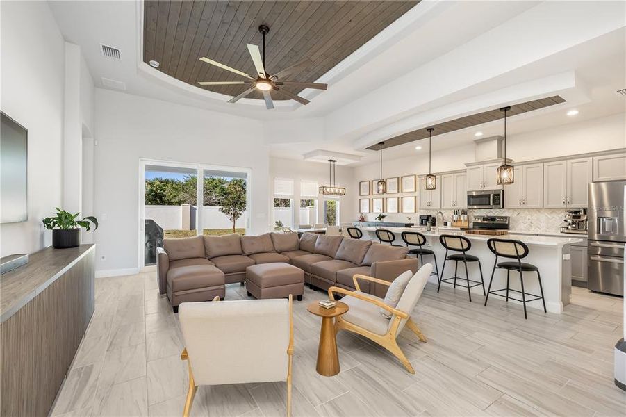 Furnished interior view inside a new home in Marina Del Palma, Palm Coast (Image 3).