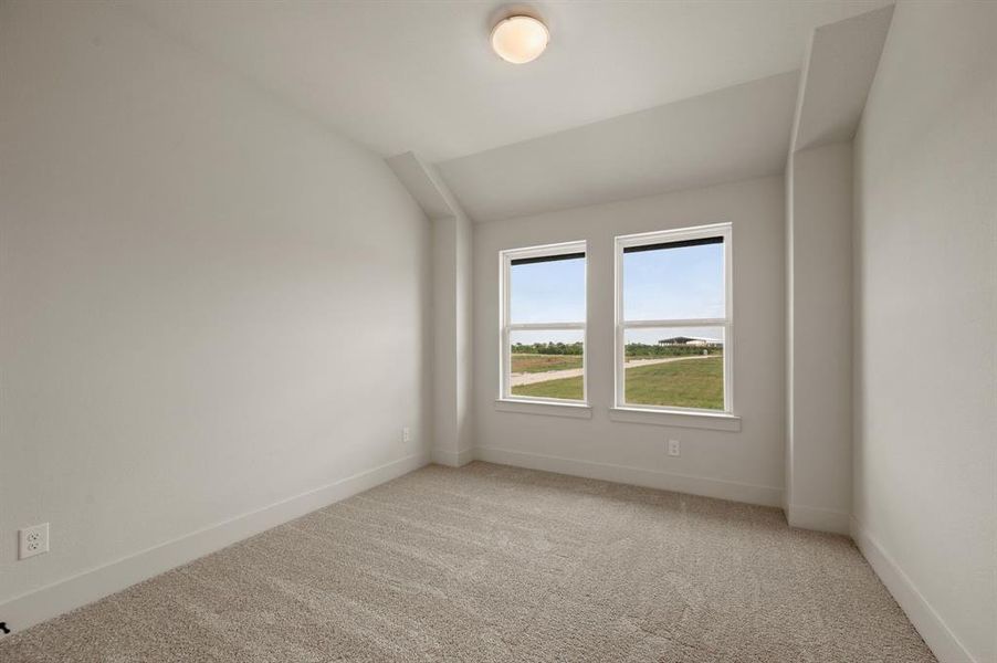 One of two nicely sized secondary bedrooms in our Julia plan.