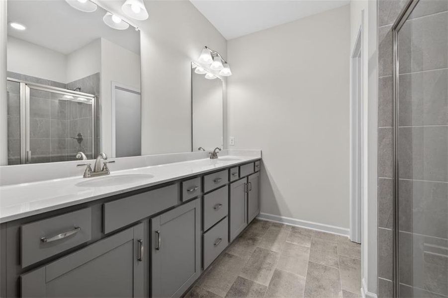Furnished interior view inside a new home in Jameson Towns, Villa Rica (Image 10).