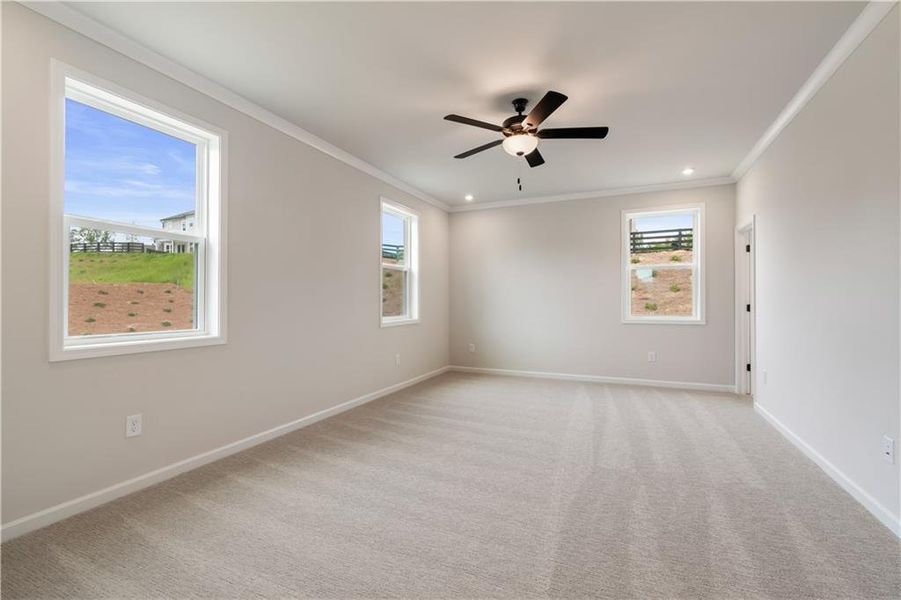 Spacious, unfurnished interior of a new home in Tiberon Woods, Cumming (Image 33).