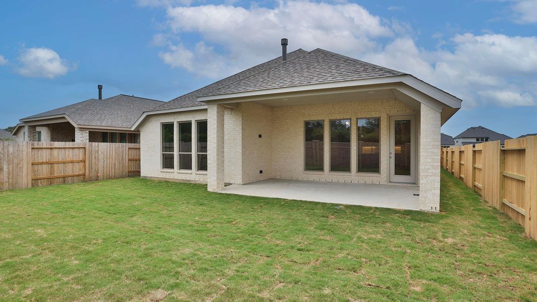 Exterior details and patio area of a home in Everly, Hockley (Image 2). Exterior details and patio area of a home in Everly, Hockley (Image 2).