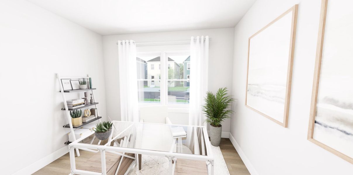 Representative furnished interior of a home built from the Dreamer by Garman Homes in Ponder, Wendell (Image 6).