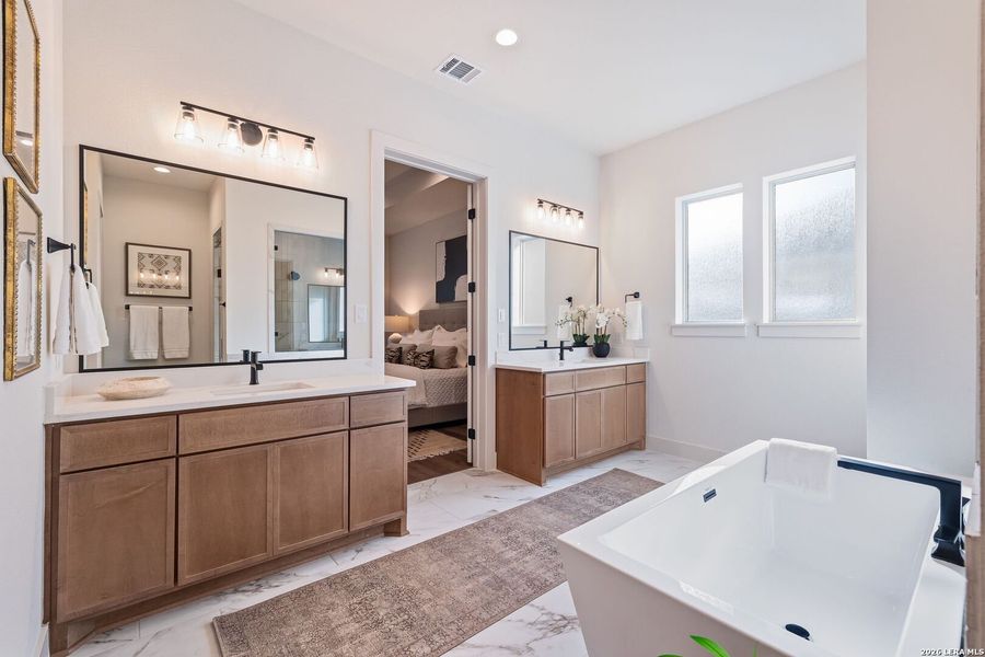 Furnished interior view inside a new home in , New Braunfels (Image 5).