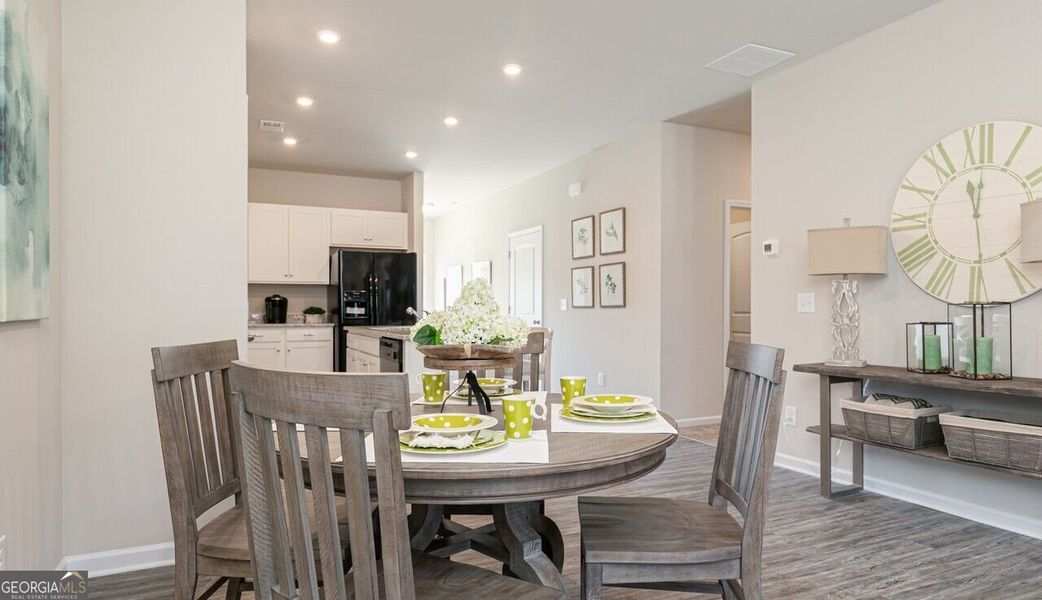Furnished interior view inside a new home in The Cottages of Silvertown, Thomaston (Image 8).