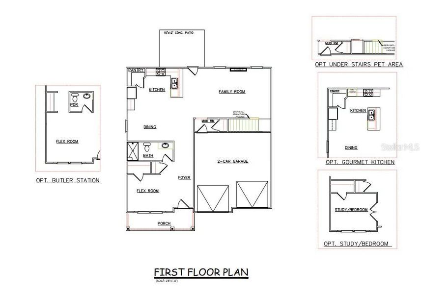 2D floor plan layout of this home in Crossvine Village, LaGrange, GA (Image 4).