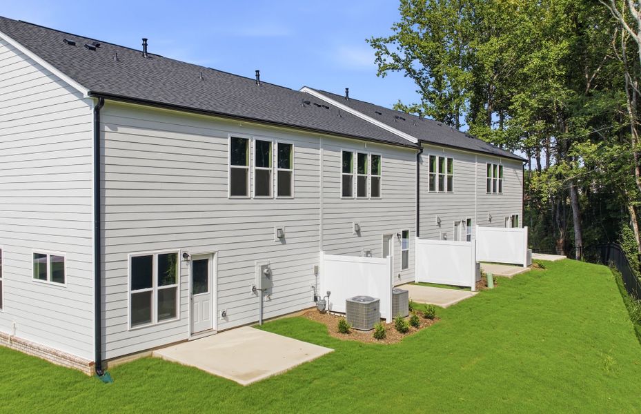 Exterior details and patio area of a home in Cambria, Garner (Image 3).