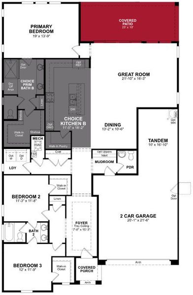 2D floor plan layout of this home in Marbella at Windrose, Waddell, AZ (Image 4). 2D floor plan layout of this home in Marbella at Windrose, Waddell, AZ (Image 4).