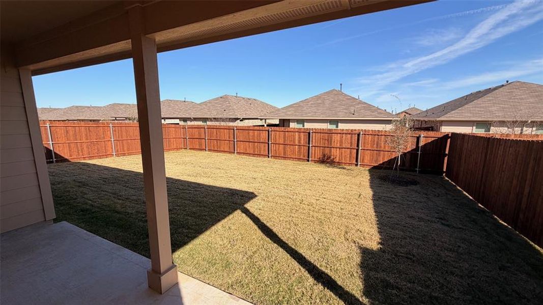 Exterior details and patio area of a home in Rosewood at Beltmill, Fort Worth (Image 2).