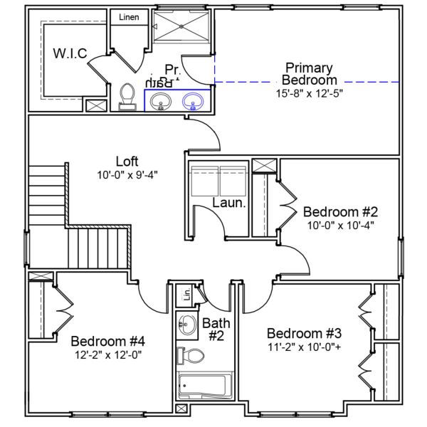2D floor plan layout of this home in River Tide Farms, Bolivia, NC (Image 4). 2D floor plan layout of this home in River Tide Farms, Bolivia, NC (Image 4).