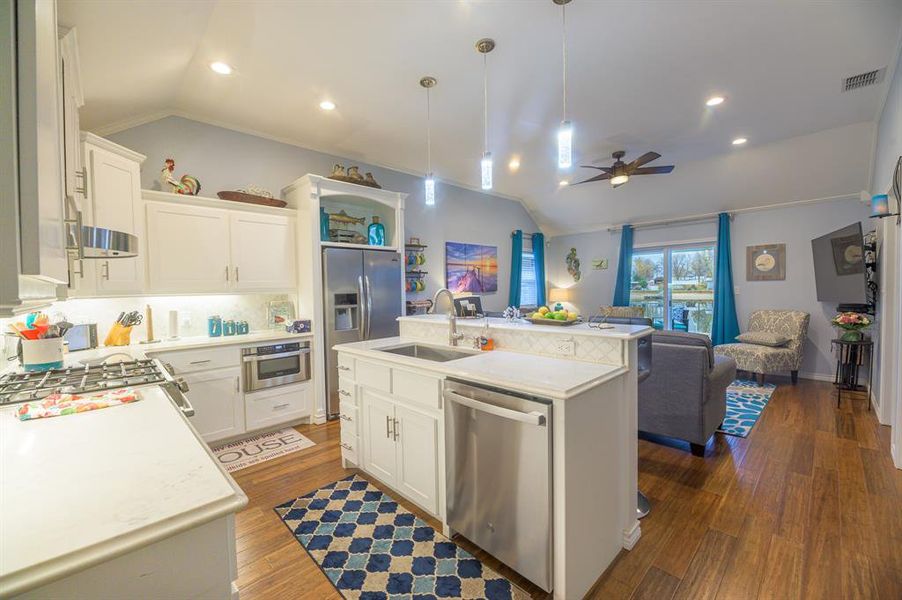 Furnished interior view inside a new home in , Graford (Image 6).