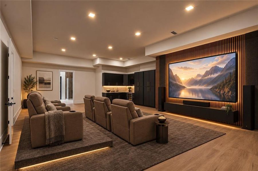 Furnished interior view inside a new home in , Auburn (Image 42).