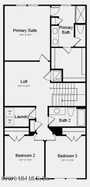 2D floor plan layout of this home in , St. Augustine, FL (Image 3).