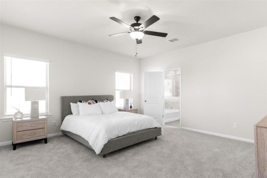 Furnished interior view inside a new home in Saddle Creek, Georgetown (Image 28).