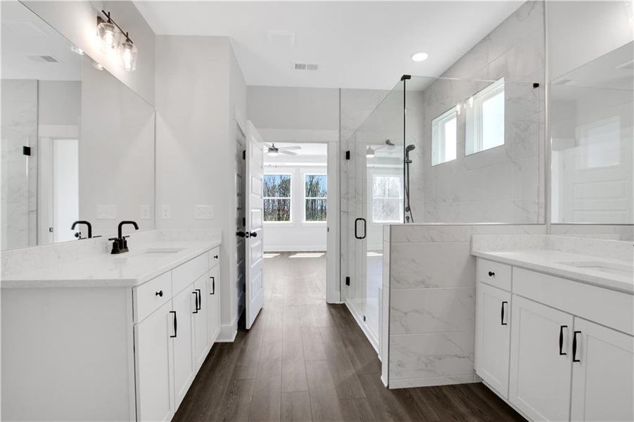 Furnished interior view inside a new home in Marble Tree, Ball Ground (Image 14). Furnished interior view inside a new home in Marble Tree, Ball Ground (Image 14).