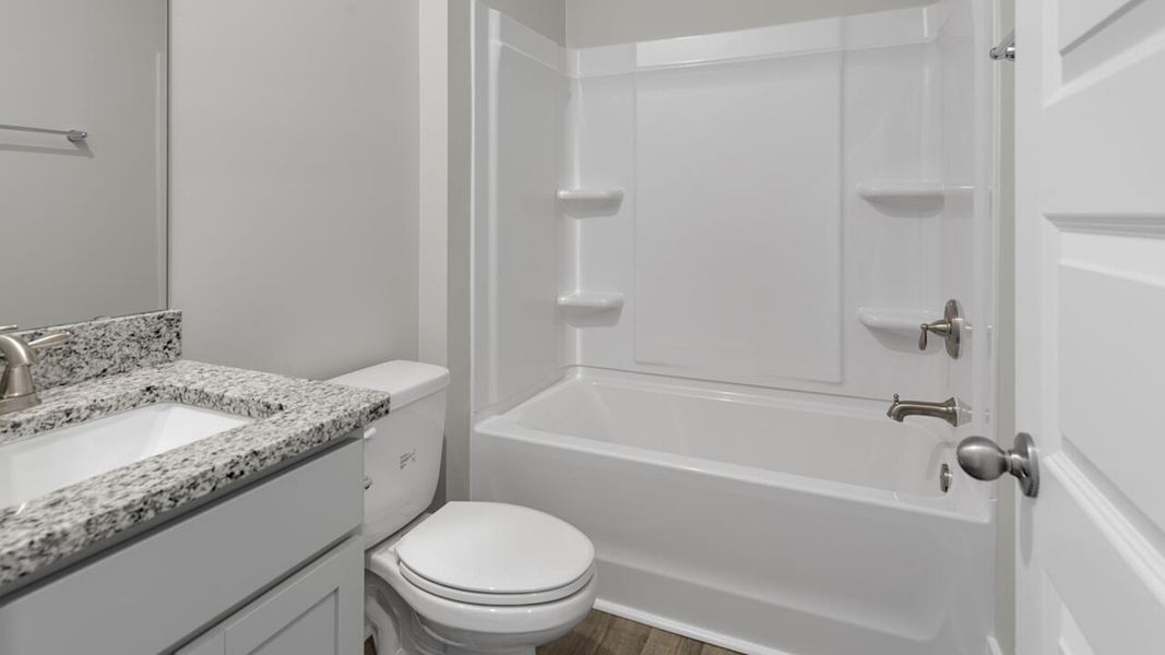 Furnished interior view inside a new home in Indigo Preserve Townhomes, Leland (Image 10).