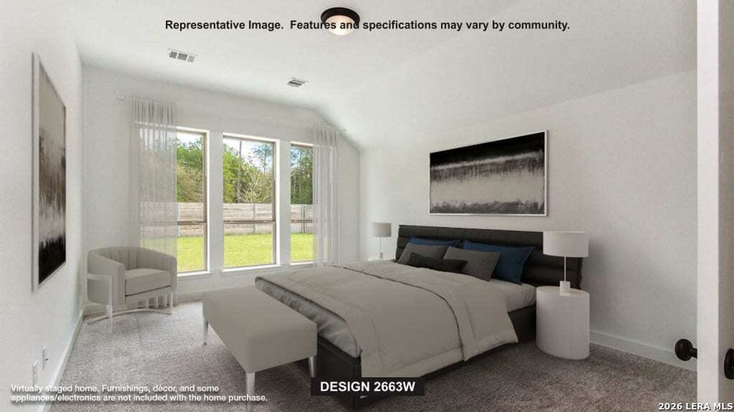 Furnished interior view inside a new home in Esperanza, Boerne (Image 3). Furnished interior view inside a new home in Esperanza, Boerne (Image 3).