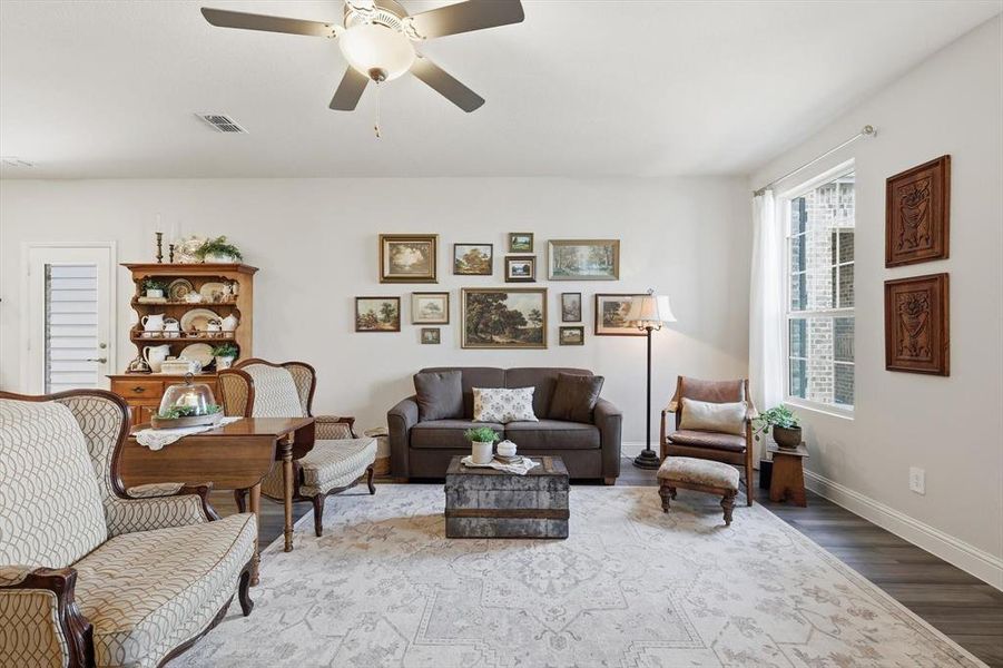 Furnished interior view inside a new home in Ashford Park - Cottage Series, Corinth (Image 7).