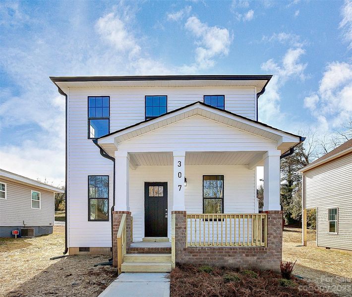 Brand new build - covered front entry porch