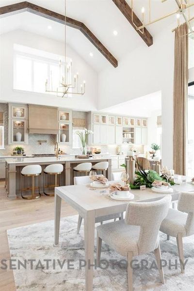 Furnished interior view inside a new home in Star Trail, Prosper (Image 14).