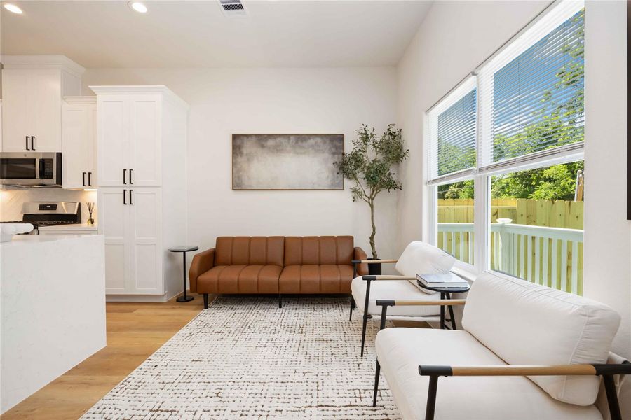 Furnished interior view inside a new home in , Houston (Image 36).