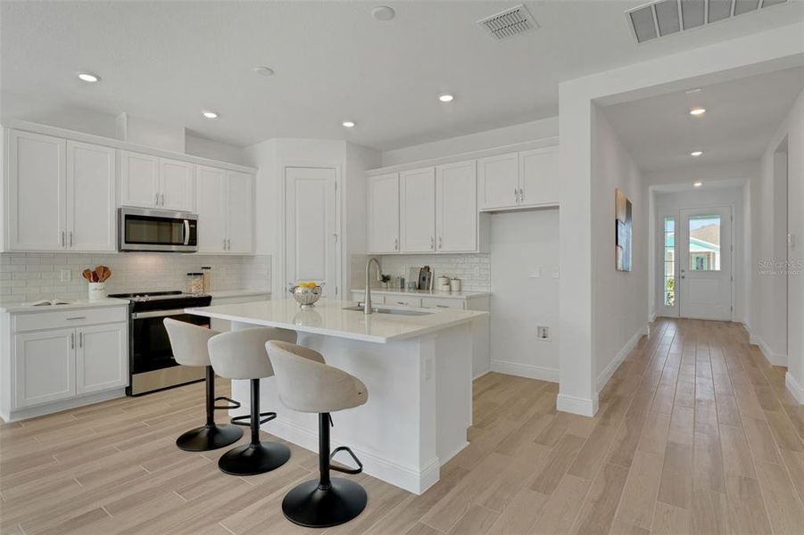 Furnished interior view inside a new home in Green Key Village, Lady Lake (Image 10).
