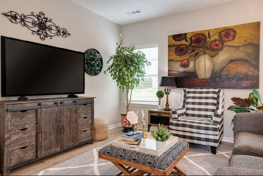 Living Room.

*Photos are from a staged model home of floor plan. Options and Selections may vary in actual home.