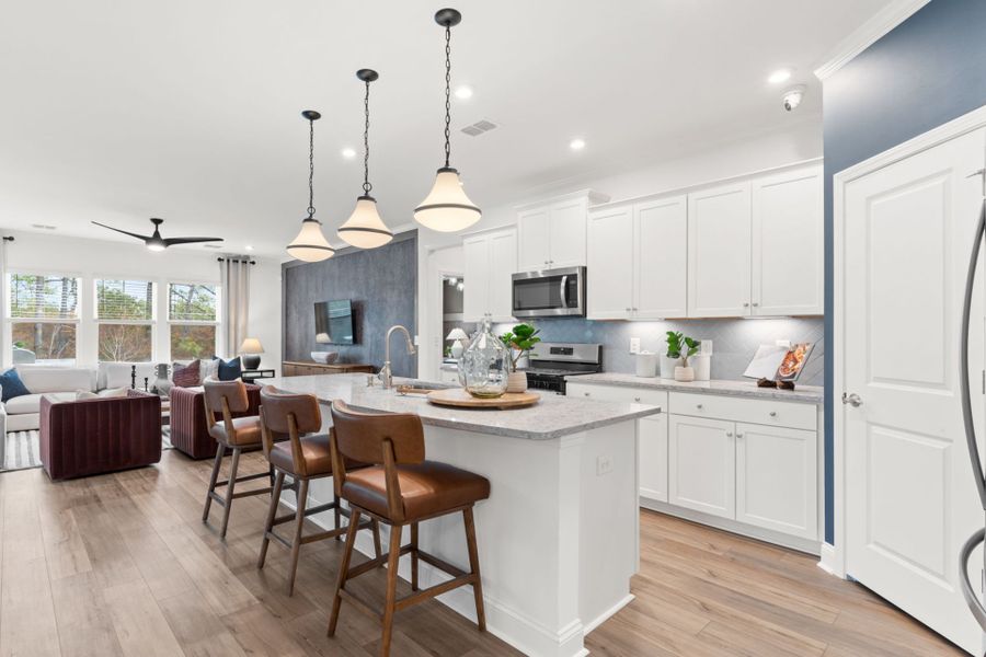 Representative furnished interior of a home built from the Bedrock by Pulte Homes in Southport Meadows, Southport (Image 13).
