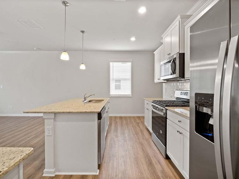 Furnished interior view inside a new home in Greyton Springs Place, Buford (Image 9). Furnished interior view inside a new home in Greyton Springs Place, Buford (Image 9).