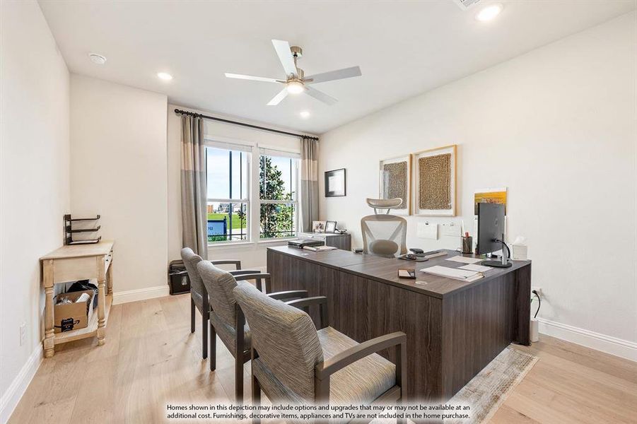 Furnished interior view inside a new home in Union Park, Little Elm (Image 12).
