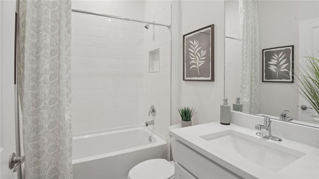 Furnished interior view inside a new home in Buchanan Trails, Newberry (Image 9).