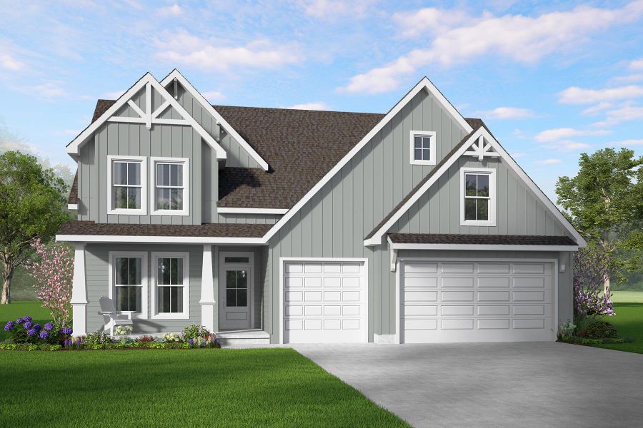 Representative exterior photo of a completed home built from the Enoree by Hunter Quinn Homes in Walker's Pointe, Anderson, SC (Image 4).