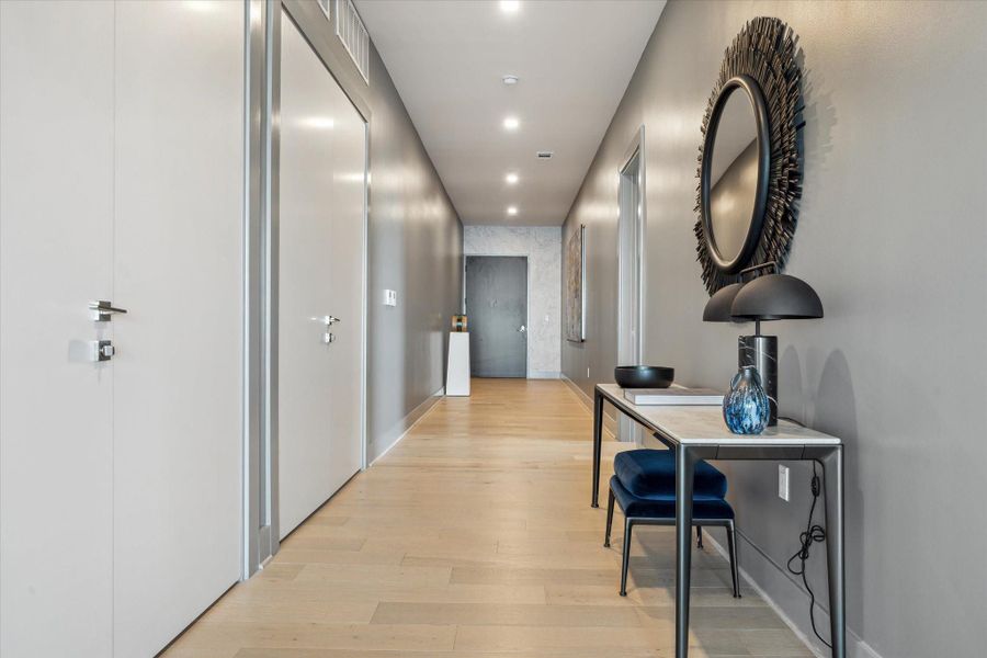 Welcome to the Dunlavy at the Allen three bedrooms and two and half baths.