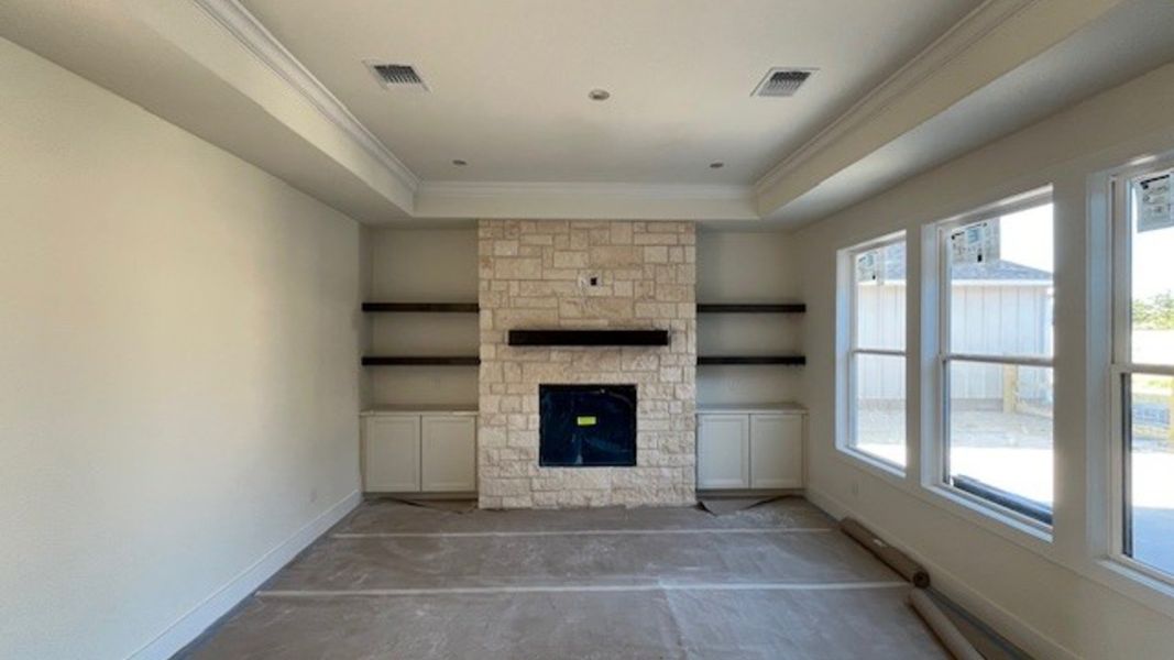 In-progress construction of a new home in Lakeside at Millican Reserve, College Station, TX (Image 17).