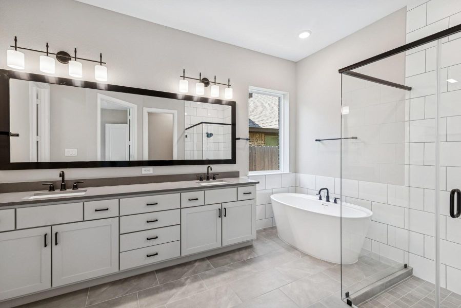 Furnished interior view inside a new home in Riceland 60’ Homesites, Mont Belvieu (Image 7).