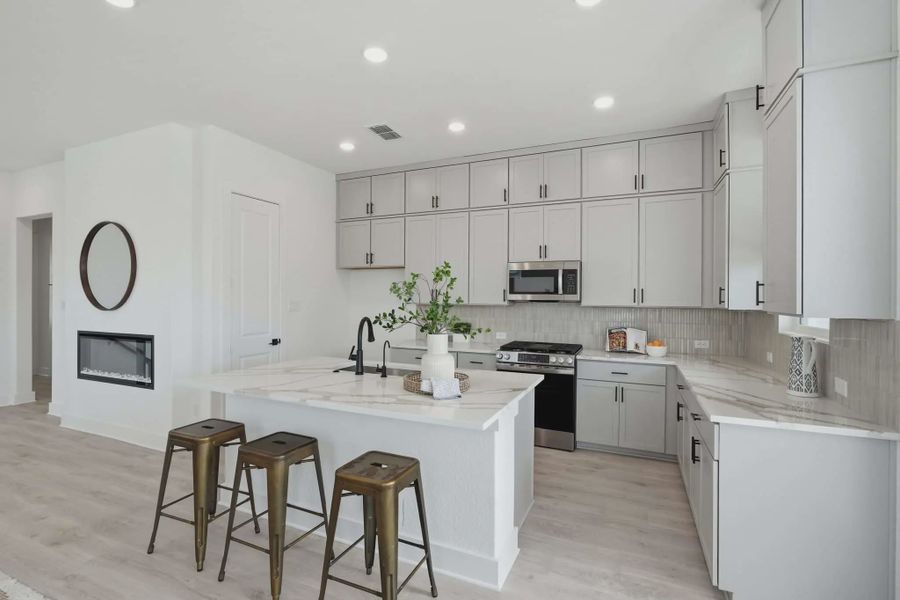 Furnished interior view inside a new home in Rose Hill, San Antonio (Image 10).
