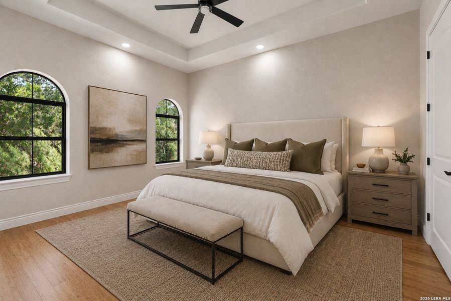 Furnished interior view inside a new home in , New Braunfels (Image 16).