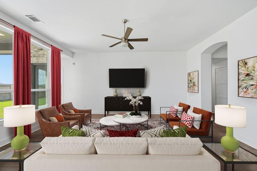Virtually Staged - Family Room