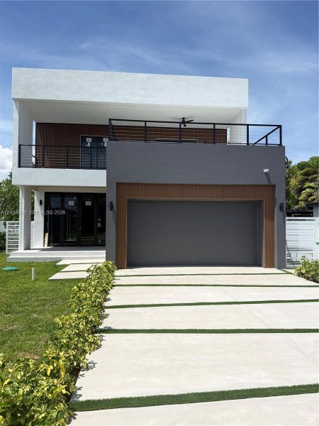 Front exterior of a new home in , Miami, FL, highlighting curb appeal (Image 5). Front exterior of a new home in , Miami, FL, highlighting curb appeal (Image 5).