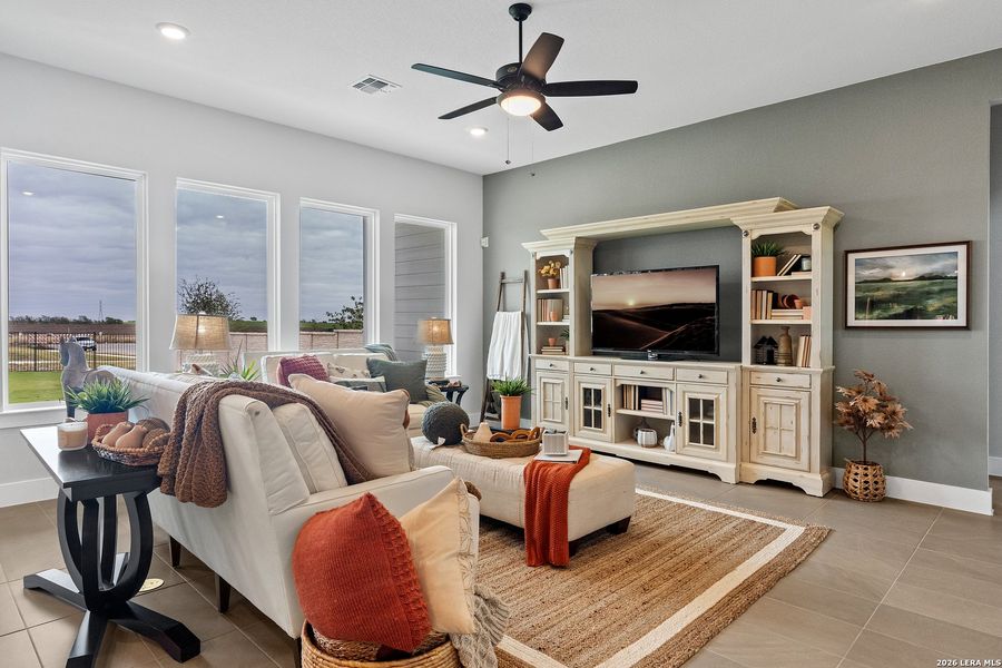 Furnished interior view inside a new home in , New Braunfels (Image 10).