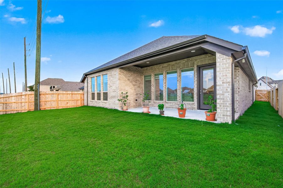 Exterior details and patio area of a home in StoneCreek Estates, Richmond (Image 29). Exterior details and patio area of a home in StoneCreek Estates, Richmond (Image 29).