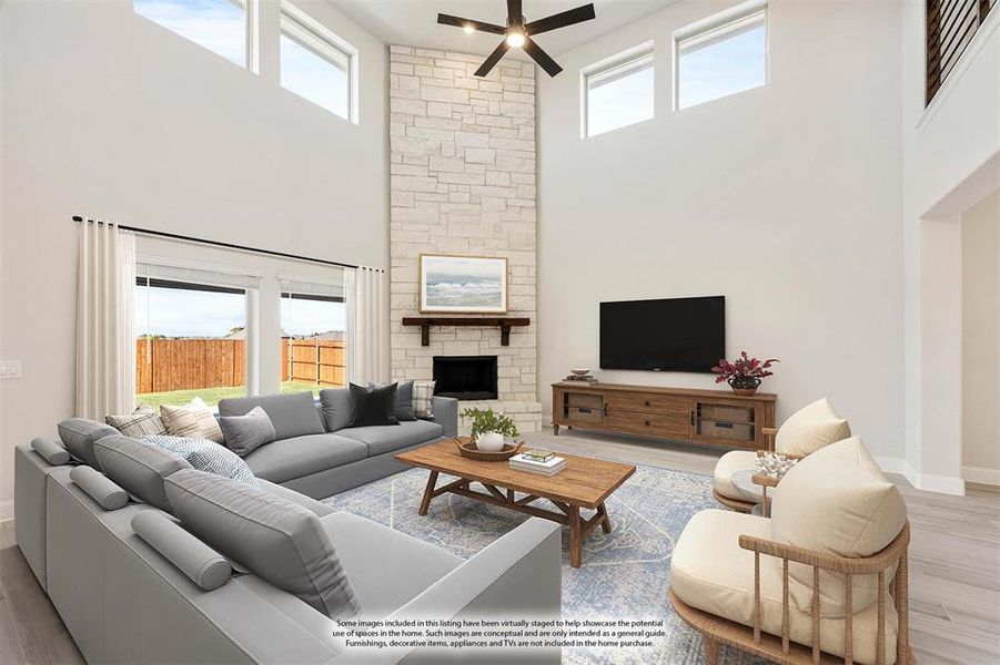 Furnished interior view inside a new home in Villages of Walnut Grove, Midlothian (Image 6).