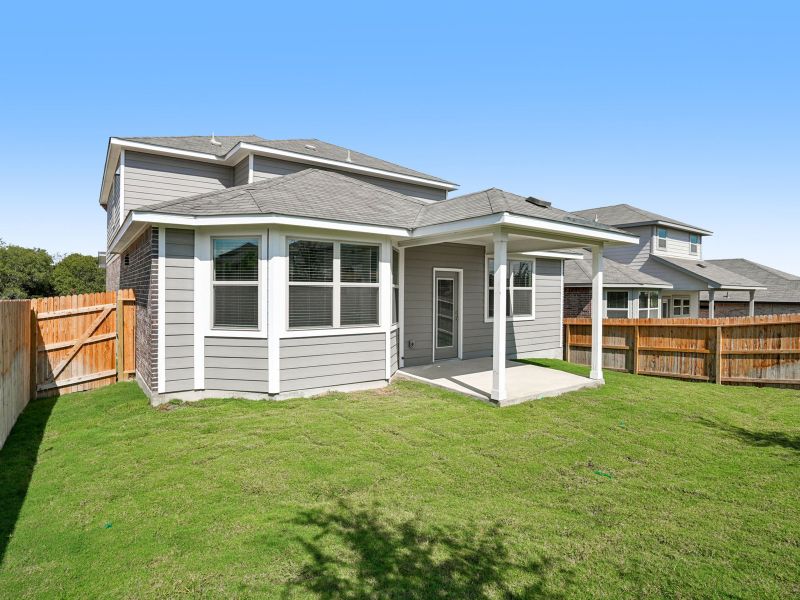 Back elevation C of a San Jacinto in a Meritage Homes community. Back elevation C of a San Jacinto in a Meritage Homes community.